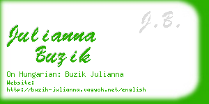 julianna buzik business card
